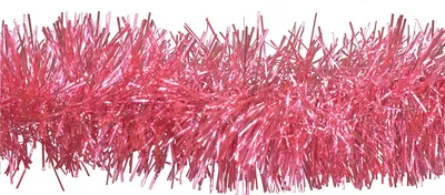 Produktbild von Weihnachtsgirlande Lametta 10cm x 3m Rosa