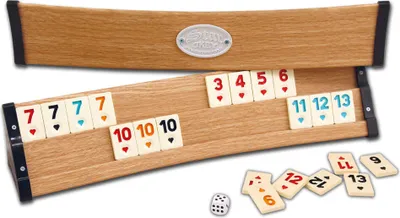 Produktbild von Star Oyun Brettspiel Star 101 Oval Rummy Okey Set, Hell