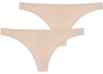 Produktbild von Schiesser Damen String 2-Pack Invisible Lace - sand - Größe 42