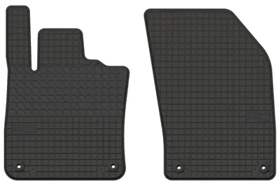 Productafbeelding van Rubberen voormatten voor Volvo V60 II vanaf 2018 (stationwagen) – 2-delig, zwart, op maat – Wielganizator SolidTread