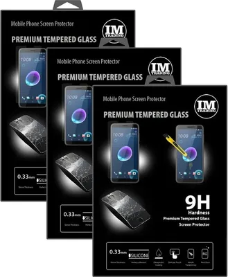 Produktbild von 3x HTC Desire 12 Panzerglas Handy Panzerglasfolie 9H Display Schutzfolie