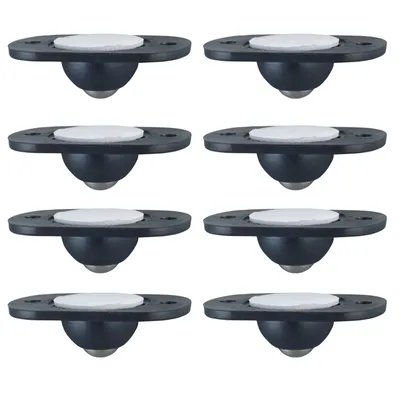 Produktbild von 8er Set Möbelrollen Kugelrollen Selbstklebende Universal Rollen Transportrollen für Möbel Lenkrollen Metallrollen
