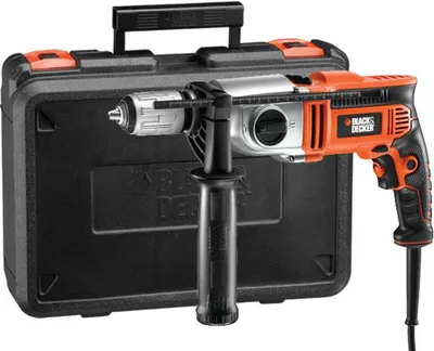 Image de BLACK+DECKER Black & Decker KR1102K, Sans clé, 3200 RPM, 5 cm, 1,6 cm, 54400 BPM, 74 Nm