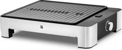 Immagine prodotto di WMF griglia da tavolo Lono superficie rigata 27x27cm 1250 Watt Cromargan opaco