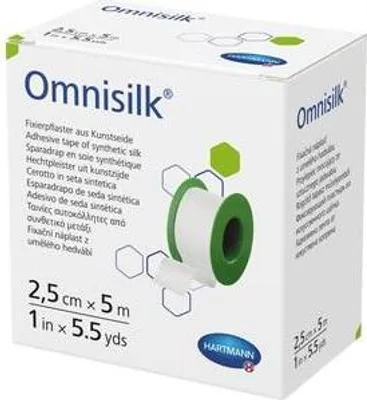 Produktbild von OMNISILK Fixierpflaster Kunstseide 2,5 cmx5 m 1St PZN 11163544