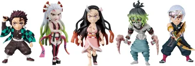 Immagine prodotto di Set di figure BANDAI di Demon Slayer | 5 pz. | Tanjiro, Nezuko, Uzui Tengen, Daki, Gyutaro | Entertaiment District Arc | Kimetsu no Yaiba