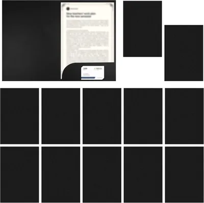 Produktbild von Dokumentenmappe A4 12 Stück, schwarz, Pappe, für Büro