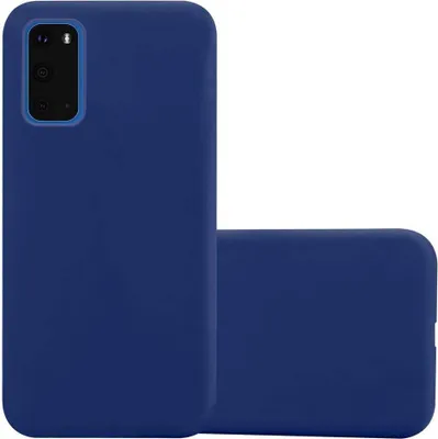 Produktbild von Cadorabo Hülle für Samsung Galaxy S20 Schutzhülle in Blau Handyhülle TPU Silikon Etui Case Cover
