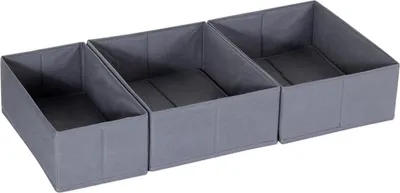 Produktbild von ORLISA Schubladen Organizer für PAX Kleiderschrank 75x35cm 3er-Set Grau