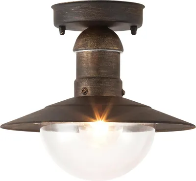 Produktbild von Rabalux 8736 Außendeckenleuchte Oslo, E27, gold, rund, ø240mm