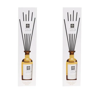 Produktbild von 2er Raumduft Holzstäbchen Lufterfrischer Diffuser Geschenk Set Zimt