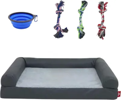 Immagine prodotto di Letto per cani Bolt Edge - 91 cm - Divano per cani - Letto ortopedico per cani - Lavabile - Anche per gatti
