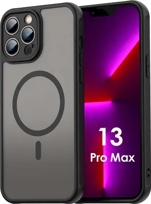 Produktbild von Handyhülle für Apple iPhone 13 Pro Max Matt Case Schutzhülle Kratzfest Passgenau Schwarz