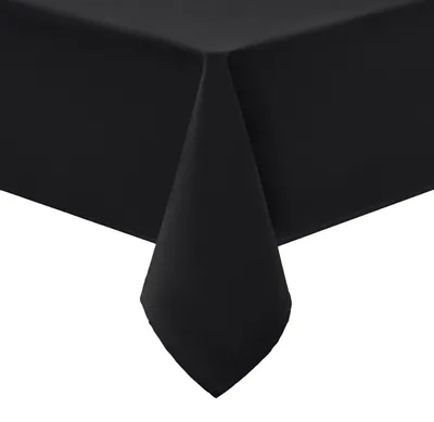 Immagine prodotto di Tovaglia rettangolare, lavabile, 140x240 cm, in poliestere, idrorepellente, colore nero