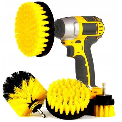 Produktbild von Reinigungsbürsten-Set für Bohrmaschine, 4 Teile