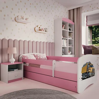 Immagine prodotto di Lettino per bambini per ragazzi 70x140, 80x160, 80x180 cm - set completo con cassetto e protezione anticaduta