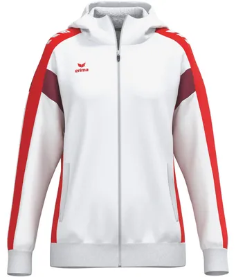 Produktbild von erima CELEBRATE 125 Trainingsjacke mit Kapuze weiß/rot 38