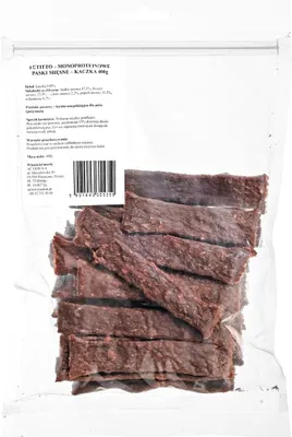 Immagine prodotto di Crocchette per cani Strisce di carne monoproteica Petitto anatra 400g