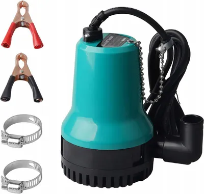 Zdjęcie produktu dla POMPA ZANURZENIOWA DO BRUDNEJ WODY DC 12 V, 50 W, 4200 l/h, POMPA GŁĘBINOWA