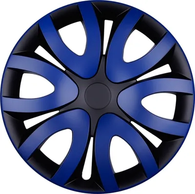 Immagine prodotto di 4x tappi per mozzo PREMIUM DESIGN "Mika" 16 INCH #48 in blu nero