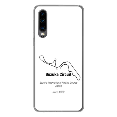 Produktbild von MuchoWow® Handyhülle Schutzhülle Hülle für Huawei P30 Suzuka - F1 - Rennstrecke Silikon Softcase Handy Hülle - Kartenbesitzer