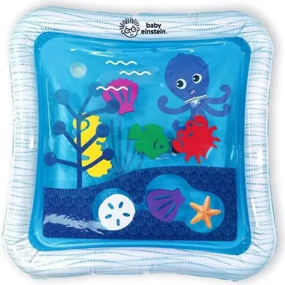 Produktbild von Baby Einstein Wassermatte, Sensorisches Spielzeug, Aufblasbar, Leicht zu Reinigen, Faltbar, Spielzeug ab Geburt