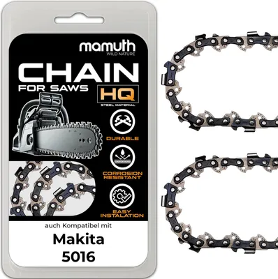Immagine prodotto di 2x catena per motosega 35cm 1,3mm 3/8" 52 TG per Makita 5016