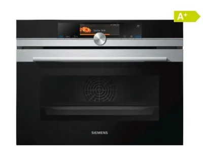 Image de Siemens iQ700 CS658GRS7 four 47 L Noir, Acier inoxydable