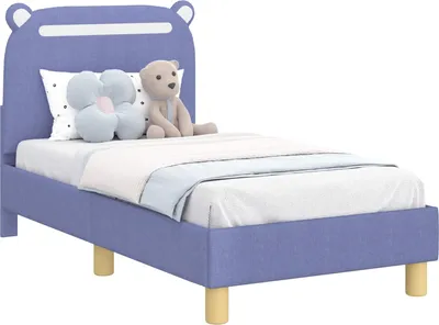Obrázek produktu pro Rám postele pro batole s čelem Modrá džínovina 70 x 140 cm
