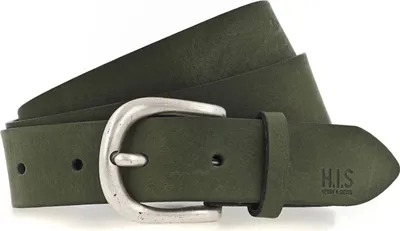 Immagine prodotto di H.I.S Pelle cintura 30mm Leather Belt W80 Green verde