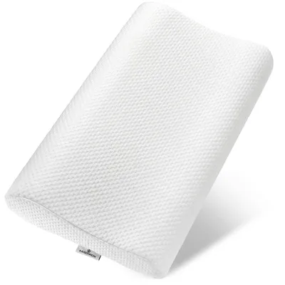 Produktbild von KAISERWERK Kopfkissen - weich & stützend - Ergonomisches Kopfkissen aus Memory Foam für einen erholsameren und angenehmeren Schlaf - 9cm/12cm Höhe