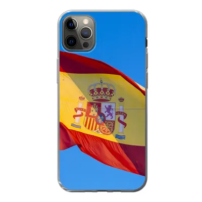 Produktbild von MuchoWow® Handyhülle Schutzhülle Hülle für iPhone 13 Pro Max Die Nationalflagge von Spanien Silikon Softcase Handy Hülle - Mobiltelefon