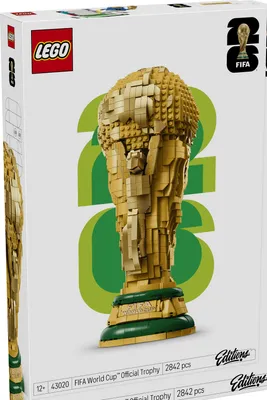 Produktbild von LEGO Editions Sports Offizieller Pokal der FIFA Fußball-Weltmeisterschaft - 3D DIY Modell mit sammelbarer Minifigur - Fußball Geschenk für Jungen & Mädchen ab 12 Jahren und erwachsene Fans - 43020