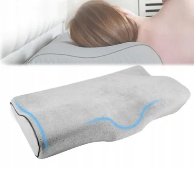 Produktbild von Großes orthopädisches Memory-Schaum-Kissen für Seitenschläfer