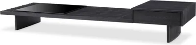 Produktbild von Casa Padrino Luxus Couchtisch Anthrazitgrau 220 x 78 x H. 36 cm - Rechteckiger Massivholz Wohnzimmertisch - Wohnzimmer Möbel - Luxus Kollektion