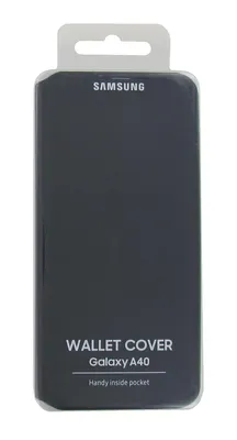 Obrázok produktu pre Samsung EF-WA405, Puzdro s peňaženkou, Samsung, Galaxy A40, 15 cm (5.9"), Čierna