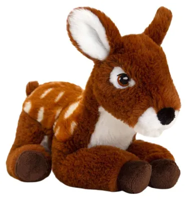 Produktbild von Keel Toys Plüschtier Hirsch, 220 mm, in den Farben Braun und Weiß, für Kinder