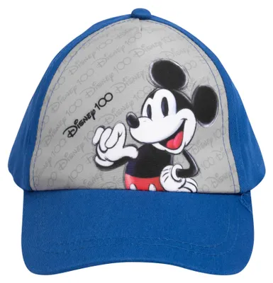 Produktbild von Disney Mickey Mouse Kappe für Jungen - Kinder Cap Basecap Baseballkappe verstellbar Blau/Grau