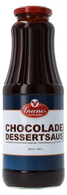 Immagine prodotto di Gruno IJsdressing Chocolate Dessert Sauce 990 ml - Salsa cremosa al cioccolato per gelati e dessert