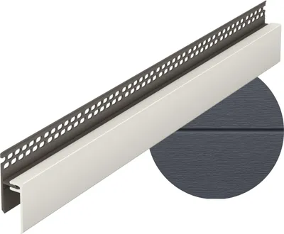 Produktbild von VOX Belüftungsprofil oben KERRAFRONT - PVC Zubehör für Fassadenpaneele - Wasserfest & UV-beständig - 3m - Anthrazit