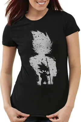 Produktbild von style3 Goku Evolution Damen T-Shirt dragon son ball balls, Farbe:Schwarz, Größe:M