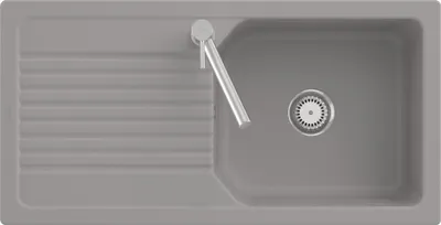 Produktbild von Villeroy & Boch 338601KD Linara 60 Einbauspüle Unterschrankbreite ab 60 cm mit Handbetätigung Fossil CeramicPlus - inkl.