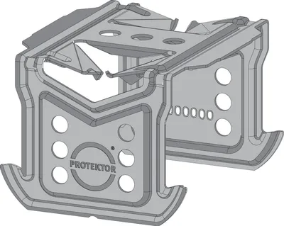 Produktbild von PROTEKTOR Kreuzschnellverbinder 6102 - 100x Präzise Verbindung für CD-Profile 60-27