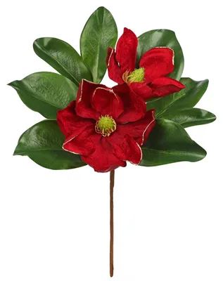 Productafbeelding van Kunstmagnolietakken, kunstplanten, decoratieve bloemen voor bloemarrangementen, decoratie voor thuis