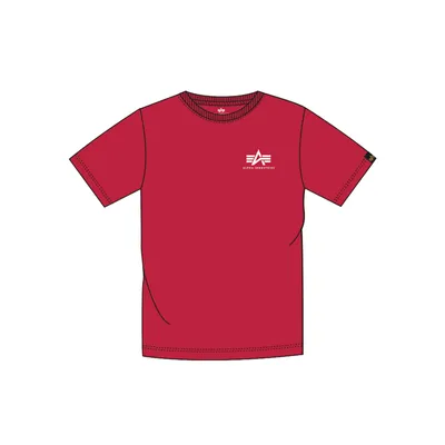Produktbild von Alpha Industries Basic T Small Logo Herren Rundhals 188505 speed red L