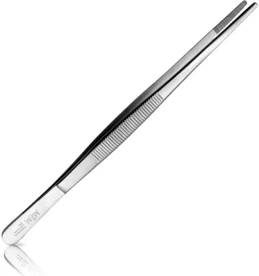 Immagine prodotto di Pinzette da cucina in acciaio inox - Versatili pinzette da cucina e pinzette da barbecue