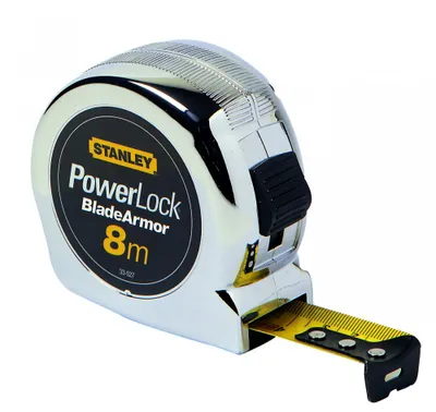 Obrázok produktu pre Oceľová meter powerlock b/a 8m/25mm pochrómovaný kryt
