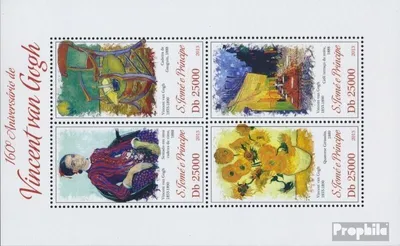 Produktbild von Briefmarken Sao Tome e Principe 2013 Mi 5316-5319 Kleinbogen (kompl. Ausgabe) postfrisch Vincent van Gogh