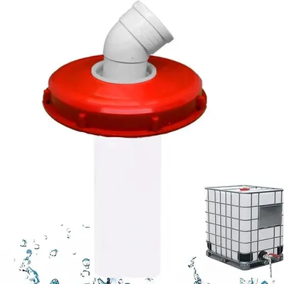 Produktbild von 1 IBC-Tankdeckel (45°), 245-mm-Nylonfilter (waschbar), Zubehör zur Regenwassernutzung