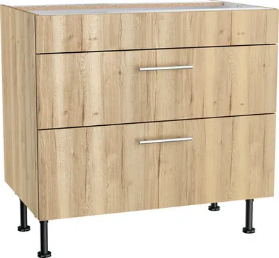 Produktbild von Optifit Kochfeldumbauschrank Erik290 BxTxH 90 x 58,4 x 87 cm wildeiche strukturiert matt zerlegt KFER UC936-8E+